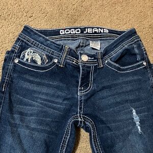 GOGO Skinny Jeans with Embellished Pockets